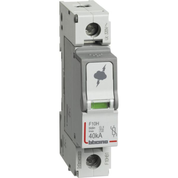 SPD - 1P - Type T2 - Imax=40kA - Up=1.7kV - Uc=320Vac - 1 module