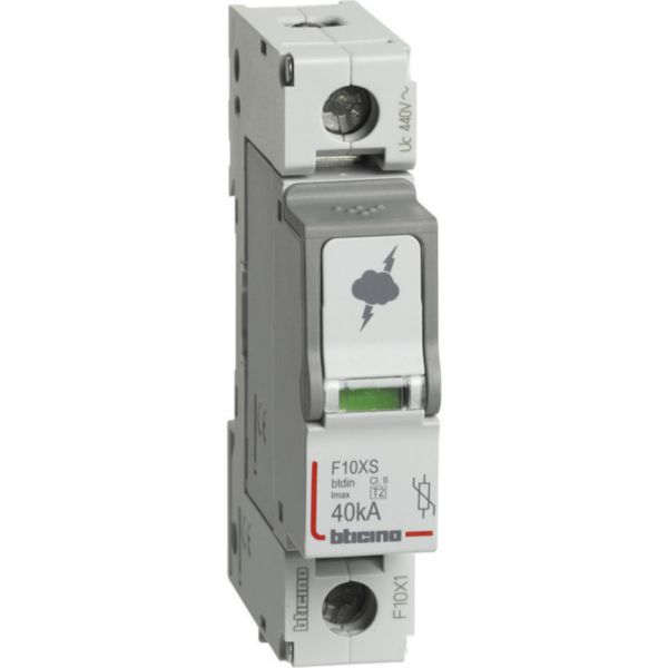 SPD - 1P - Type T2 - Imax=40kA - Up=2.1kV - Uc=440Vac - 1 module