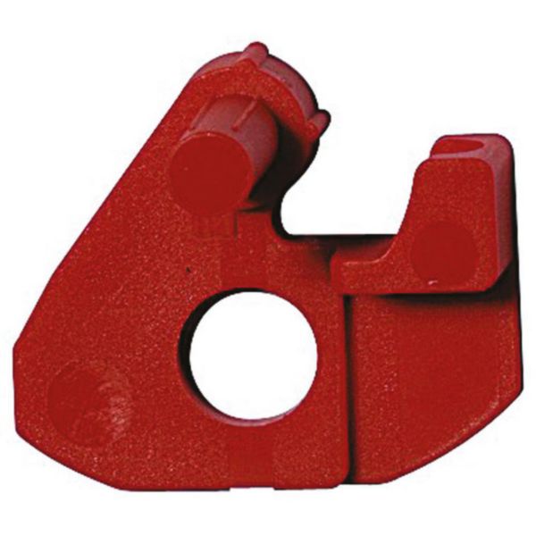 Padlock fuse carrier block in “open” position
