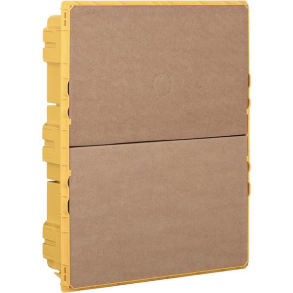 Flush-mounting box (yellow) 2x12 modules for LINEA SPACE and E215 series switchboards
