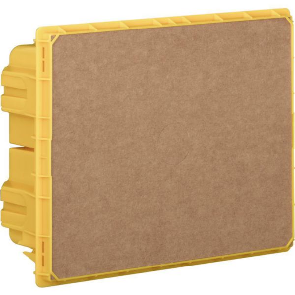 Flush-mounting box (yellow) 8 modules for LINEA SPACE and E215 series switchboards