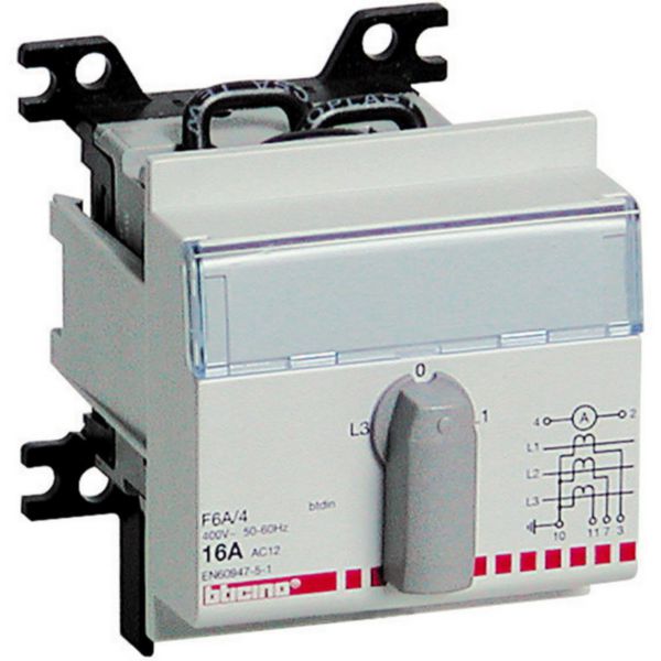Amperometric changeover switch