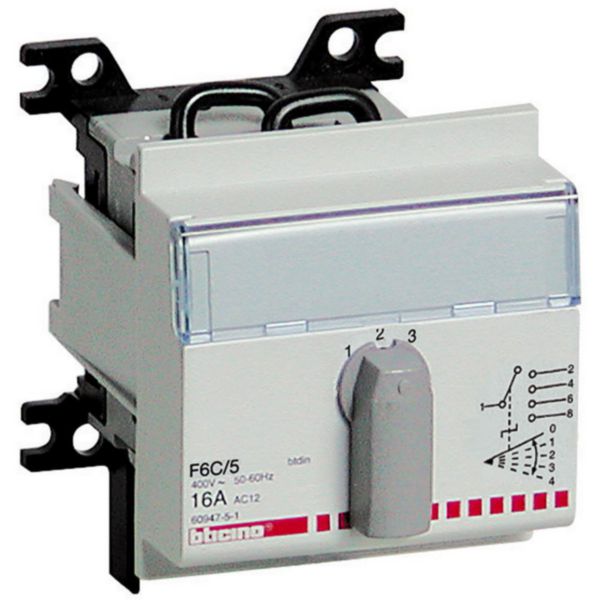 Changeover switch 1 pole - 4 positions + zero central
