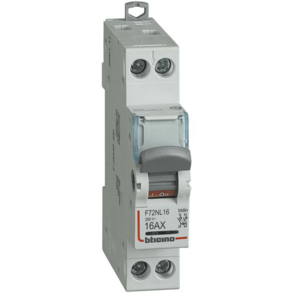 Disconnector with signalling lamp - In= 16A - 2P - 1 module