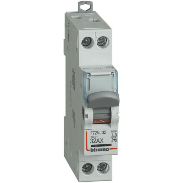 Disconnector with signalling lamp - In= 32A - 2P - 1 module