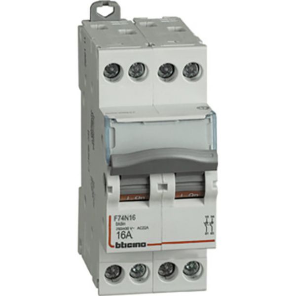 Disconnector - In=16A - 4P - 2 modules