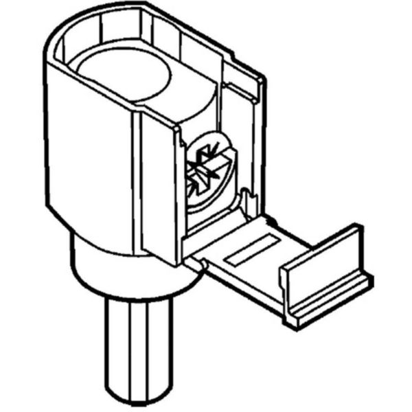Terminal in aluminium 50 mm2 for circuit breakers with 1.5 modules for pole