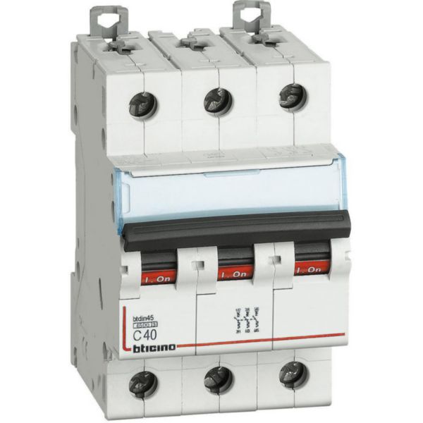 BTDIN45 - 3P Mcb curve C - In= 40A - Icn= 4.5kA - Vn= 400Vac