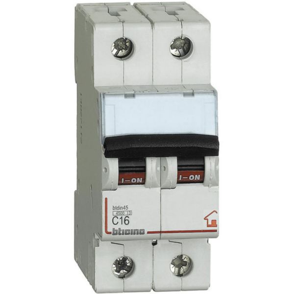 BTDIN RS - 2P Mcb curve C - 4.5kA - 230V - In=16A