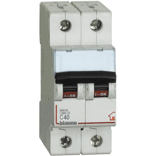 BTDIN RS - 2P Mcb curve C - 4.5kA - 230V - In=40A
