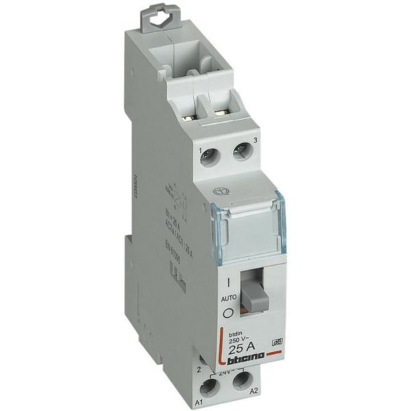 Monostable relay - In=16 A - Vn=230Vac - 1NO+1NC - 1 module