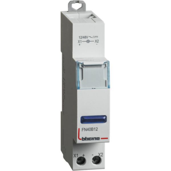 Pilot Light with blue LED 12Vac - 1 module