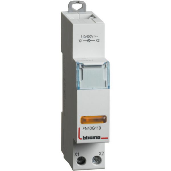 Pilot Light with yellow LED 110-400Vac - 1 module