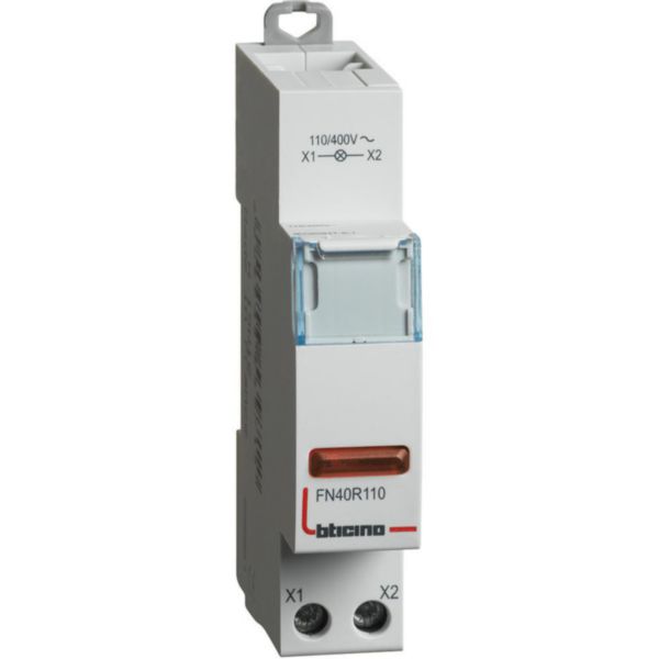 Pilot Light with red LED 110-400Vac - 1 module