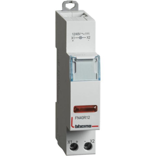 Pilot Light with red LED 12Vac - 1 module