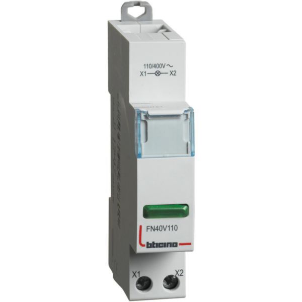 Pilot Light with green LED 110-400Vac - 1 module