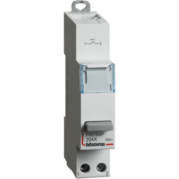 Pushbutton 1NO - 20A - 230V - 1 module
