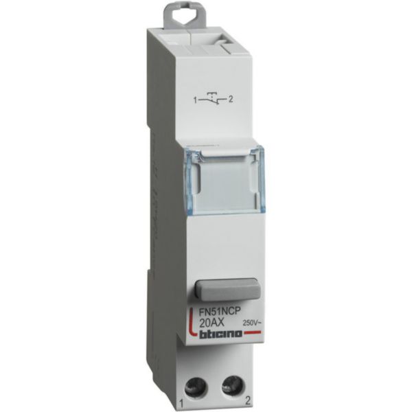 Pushbutton 1NC - 20A - 230V - 1 module
