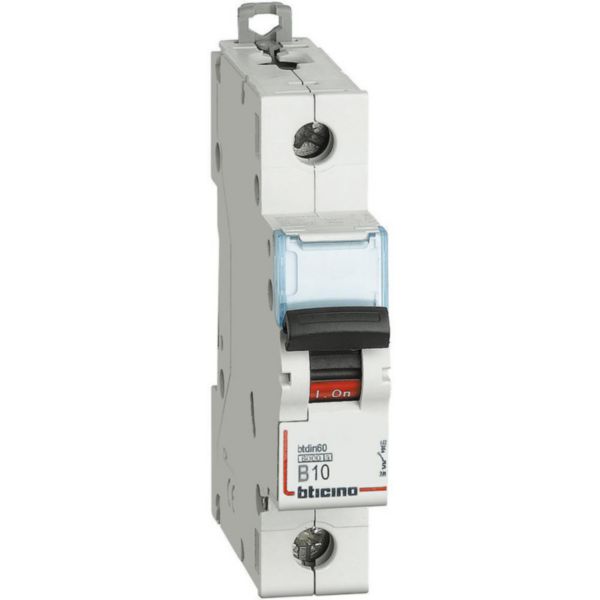 BTDIN60 - 1P Mcb curve B - In=10A - Icn= 6kA - Vn= 230/400Vac