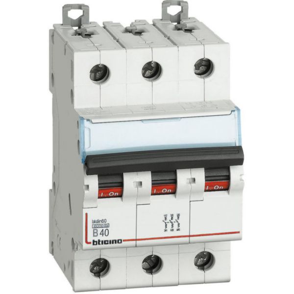 BTDIN60 - 3P Mcb curve B - In= 40A - Icn= 6kA - Vn= 400Vac