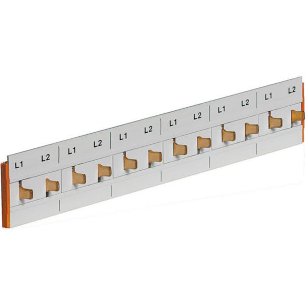 Cabling comb for Btdin 2P - 12 modules - In 63/80A (lateral/central feed) for IDROBOARD