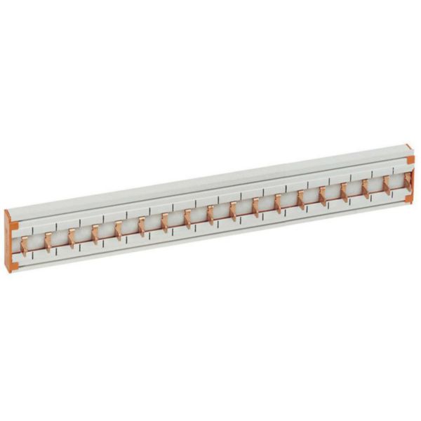 Cabling comb for Btdin 1P - 18 modules - In 63/80A (lateral/central feed) for IDROBOARD