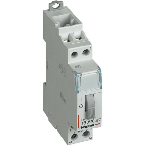 Pulse operated latching relay - In=16 A - Vn=230Vac - 2NO - 1 module