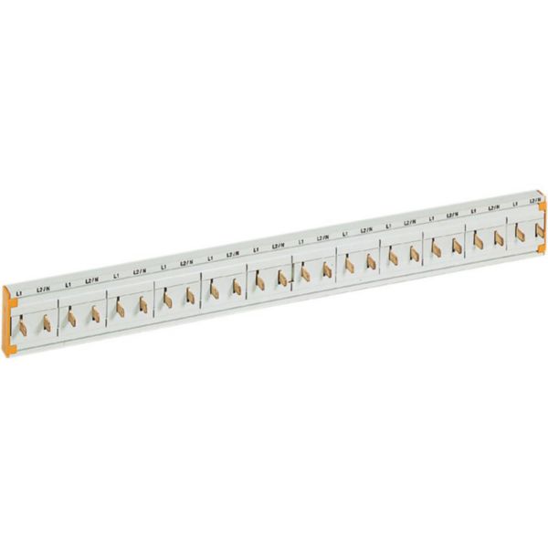 Cabling comb for Btdin 2P - 24 modules - In 80/100A (lateral/central feed)