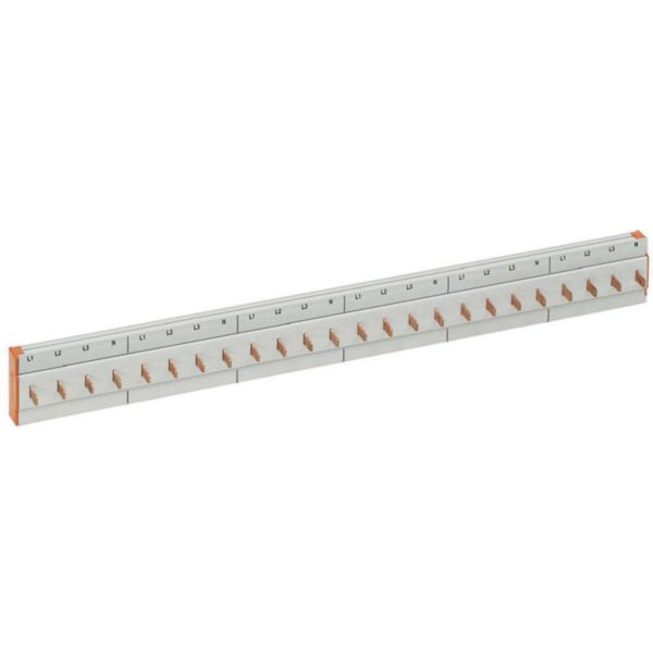 Cabling comb for Btdin 4P - 24 modules - In 80/100A (lateral/central feed)