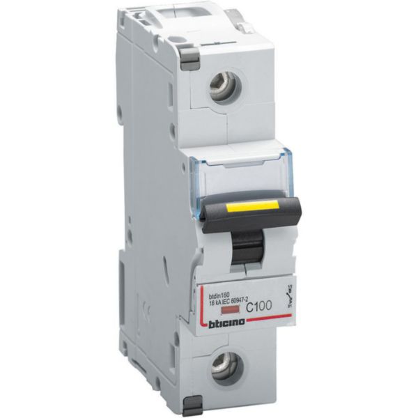 BTDIN160 - 1P Mcb curve C - In= 100A - Icu= 16kA - Vn= 230/400Vac