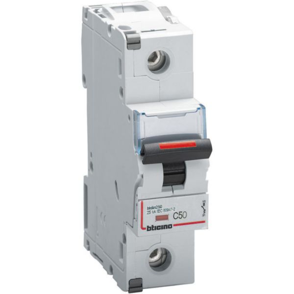 BTDIN250 - 1P Mcb curve C - In= 50A - Icu= 25kA - Vn= 230/400Vac