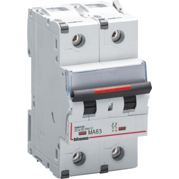 BTDIN250 - magnetic only 2P - curve 12-14 In= 80A - Im= 800A - Icu= 25kA