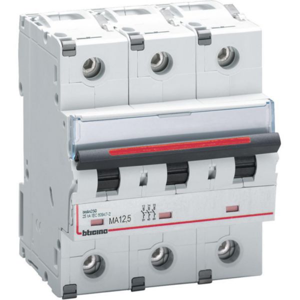 BTDIN250 - magnetic only 3P - curve 12-14In - In= 12.5A - Im= 160A - Icu= 25kA