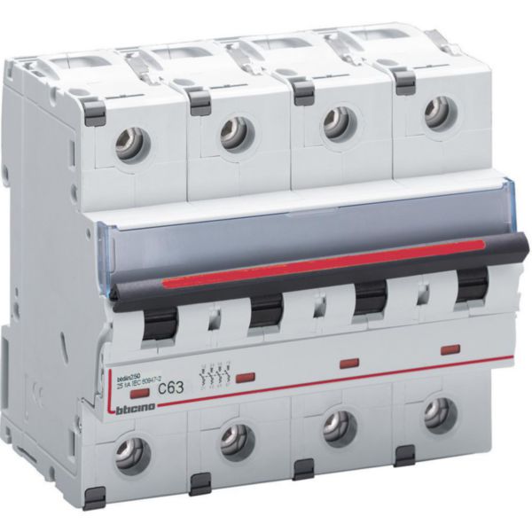 BTDIN250 - 4P Mcb curve C - In= 63A - Icu= 25kA