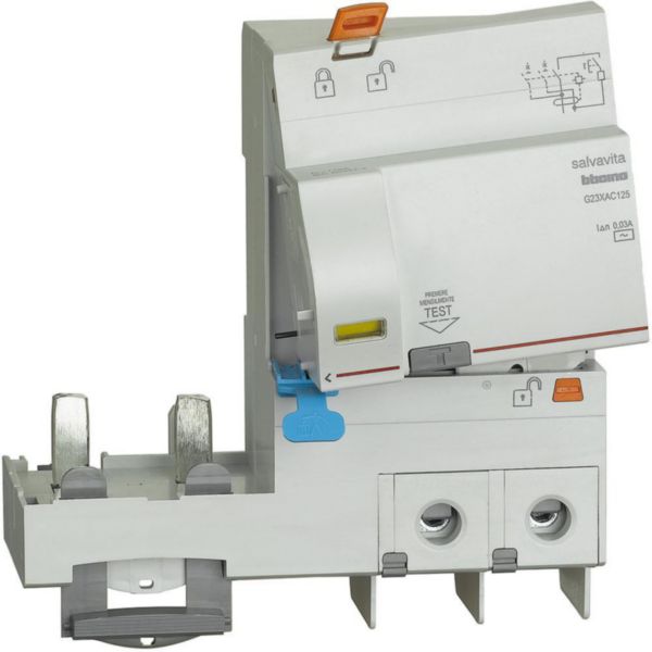 Earth leakage module 2P - type AC - In= 125A - Idn= 30mA - Vn= 230/400Vac