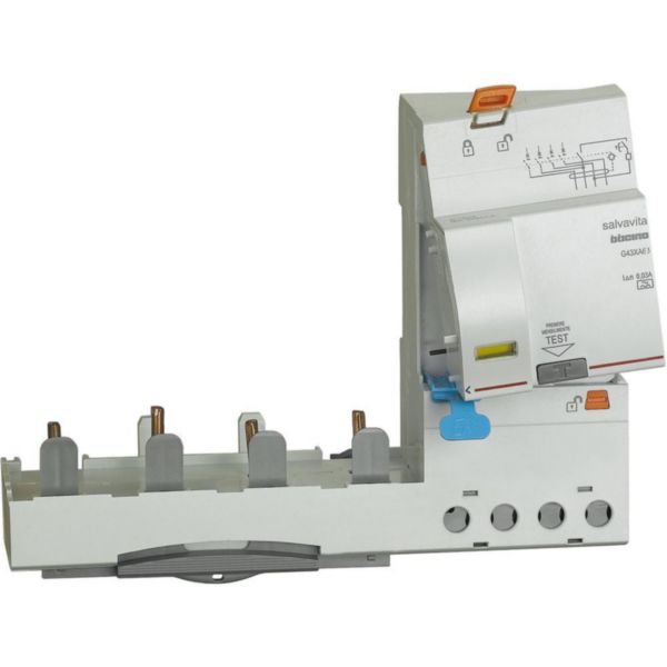 Earth leakage module 4P - type A - In= 63A - Idn= 30mA - Vn= 400Vac