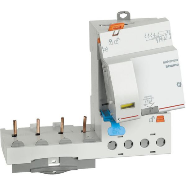 Earth leakage module 4P - type A-S - In= 63A - Idn= 1A - Vn= 400Vac