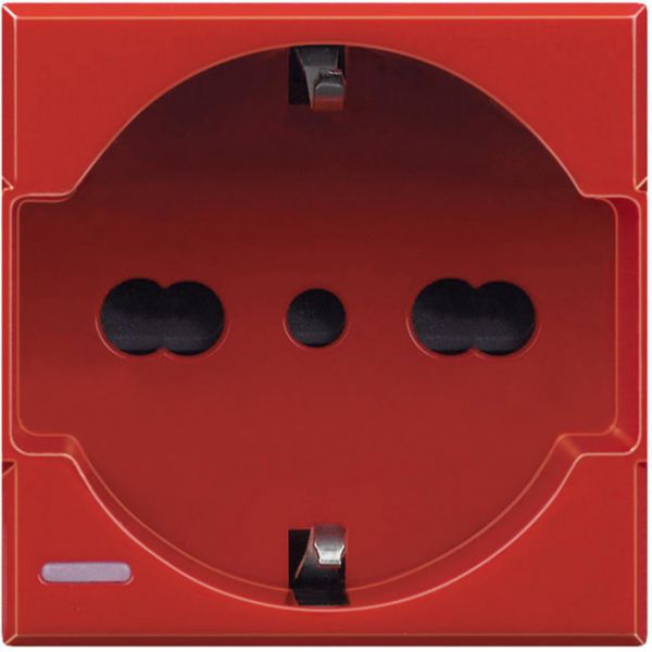 Socket 2P+T 16A 250 Vac
