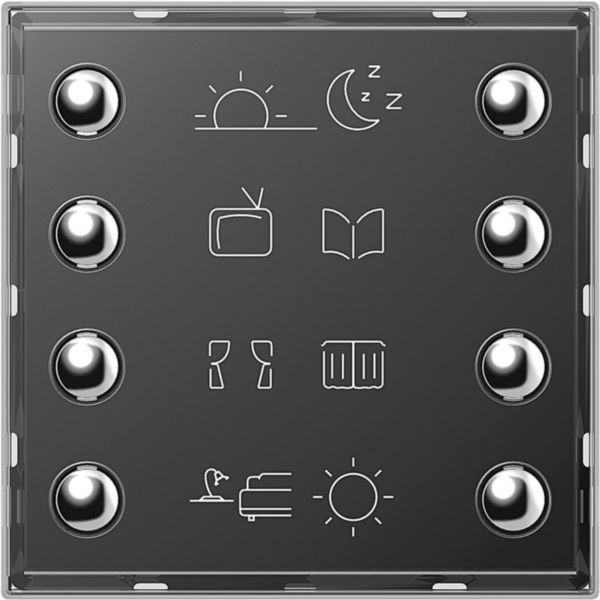 Control with 8 KEYS for control Light, automation, sound system, scenario control.