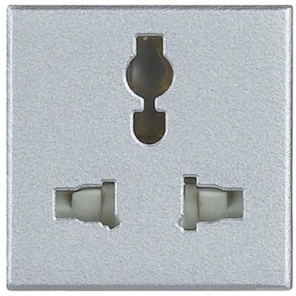 Socket multistandard 2P+T - 5/6/10/13A - 250Vac and 127Vac