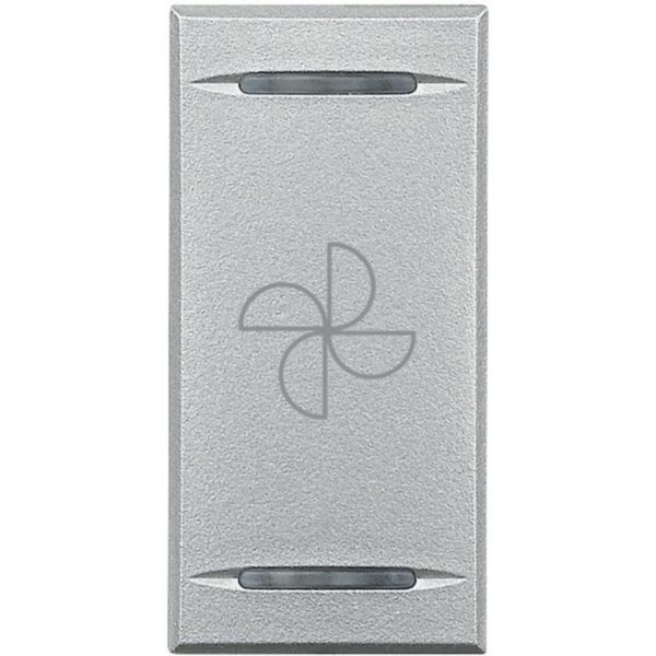 Key cover for 2 functions with illuminated lens - with screen printing symbol 'aspirator'