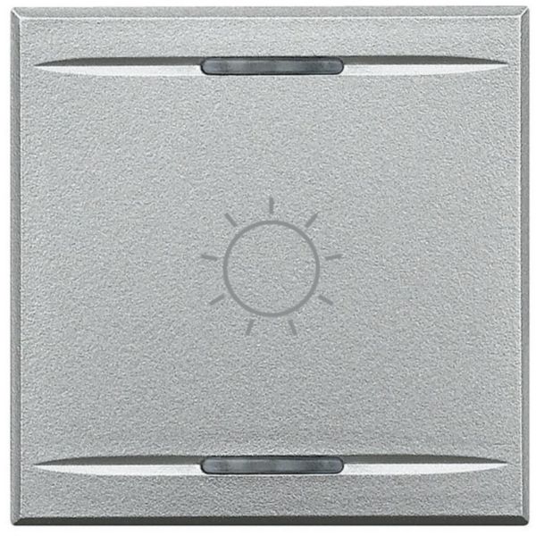 Key cover for 2 functions with illuminated lens with screen printing symbol 'Light'