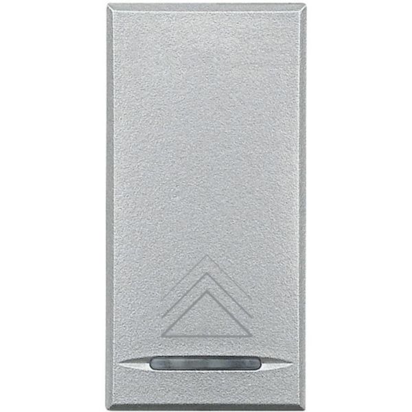 Key cover for 1 function with illuminated lens with screen printing symbol 'dimmer'