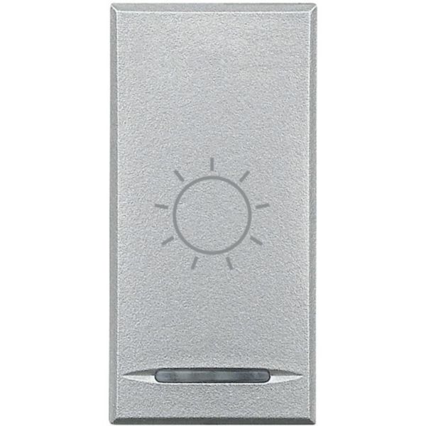 Key cover for 1 function with illuminated lens with screen printing symbol 'Light'