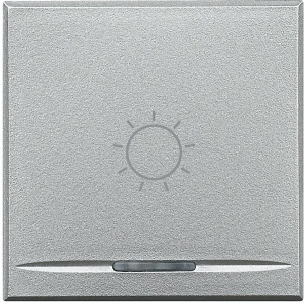 Key cover for 1 function with illuminated lens with screen printing symbol 'Light'