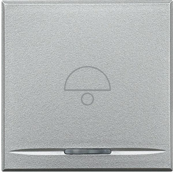 Key cover for 1 function with illuminated lens with screen printing symbol 'bell'