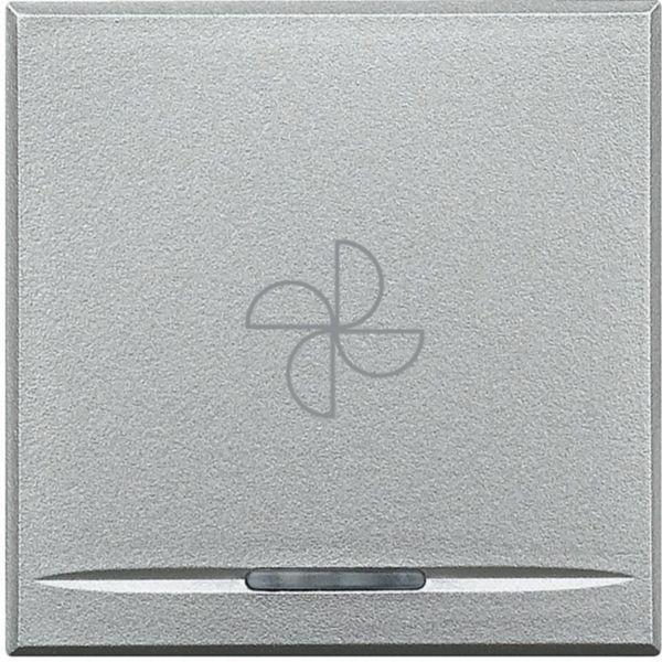 Key cover for 1 function with illuminated lens with screen printing symbol 'aspirator'