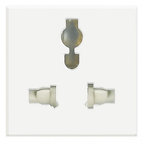 Socket multistandard 2P+T - 5/6/10/13A - 250Vac and 127Vac