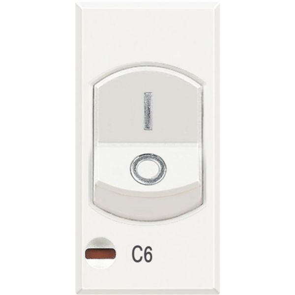 Thermal magnetic circuit breaker 2 poles with 1P protected 6A 230 Vac- Icn= 1500A 230 Vac