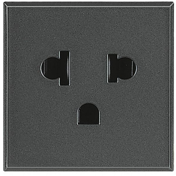Socket universal 2P+T 16A 127/250 Vac - euroamerican standard